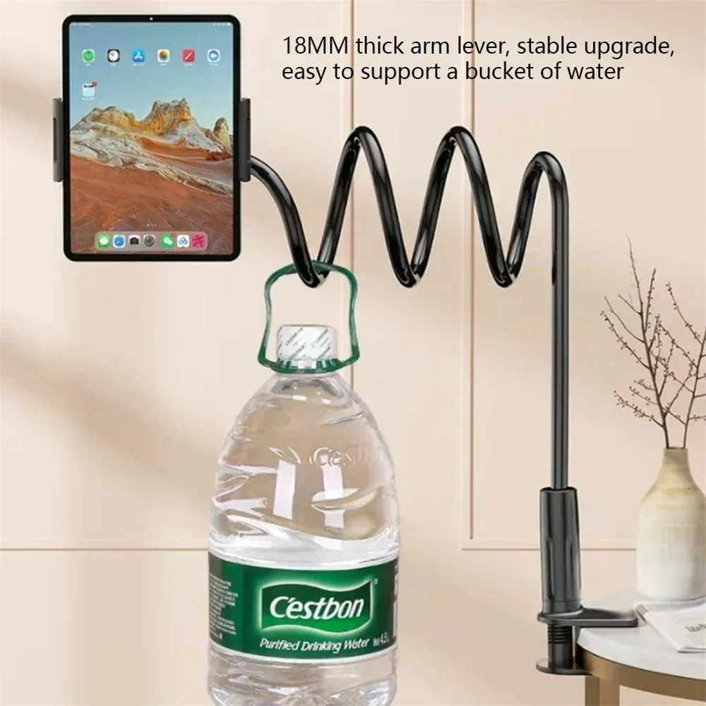 

Gooseneck Tablet Stand Holder For Bed Desk Phone Holder Flexible Long Arm Clamp Tablet Mount 4.7-12.9 inch for IPad Accessories