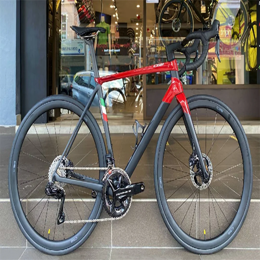 C68 Carbon Complete Bike DISK Red Road Bike with DISC r7020 groupset 38mm Disc Road wheelset