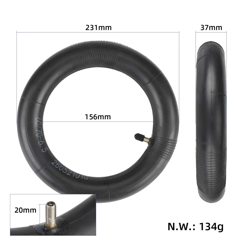 Ulip 60/70-6.5 على الطرق الوعرة إطارات دون أنابيب مقاومة للانفجار 10 بوصة الأنبوب الداخلي ل ناينبوت ماكس G30 سكوتر كهربائي استبدال الإطارات