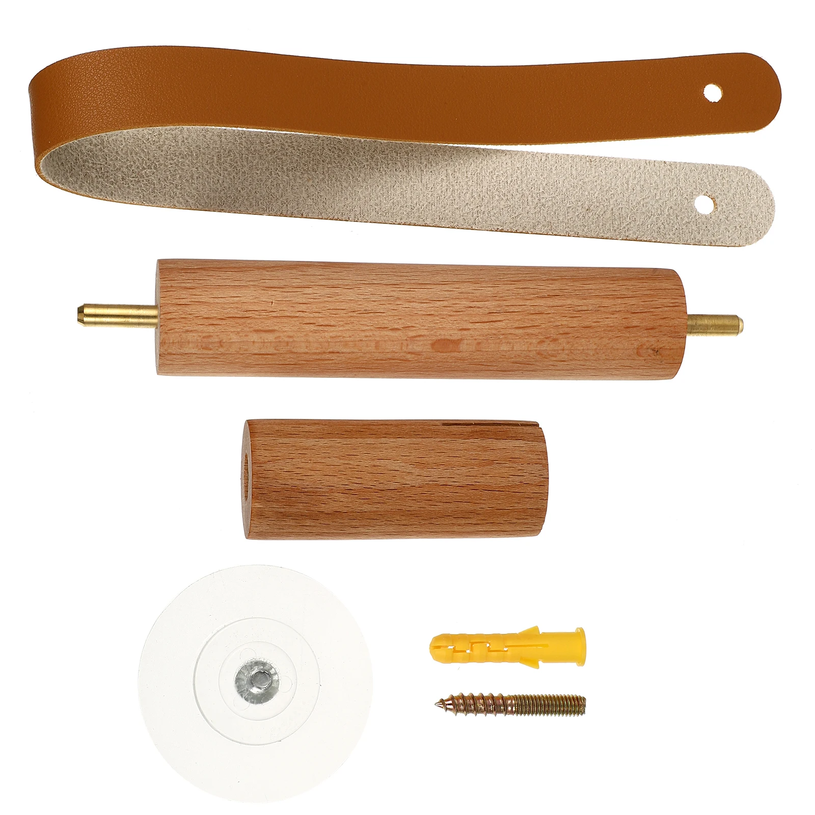 

Wood Toilet Holder Wall Mount Brown Multi-functional Durable Copper Space-saving Paper Towel Holder Bathroom Rack
