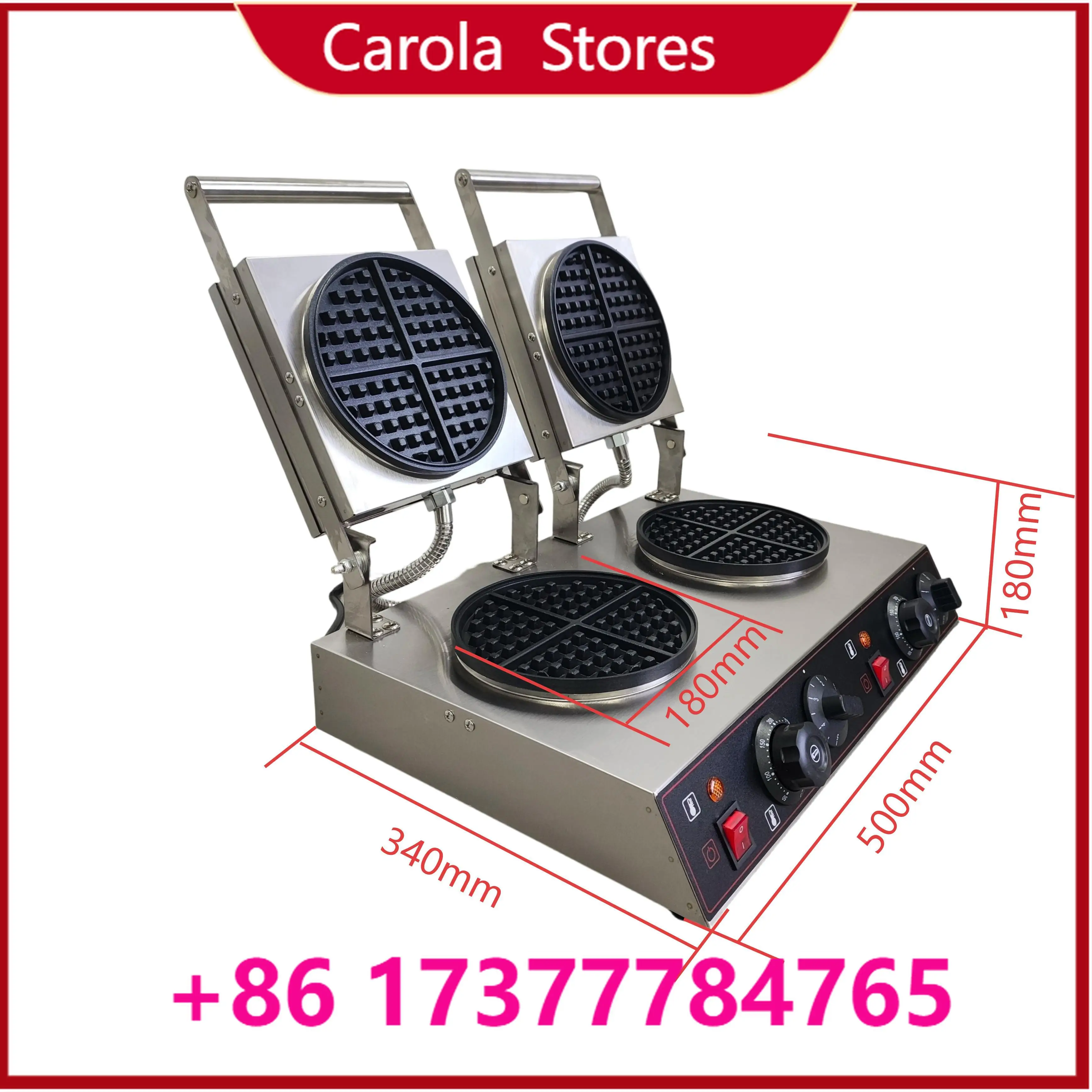 Food tools New Commercial Ice Cream Waffle Cone Maker Stainless Steel Non-Stick Energy Saving Bakery Caf Professio