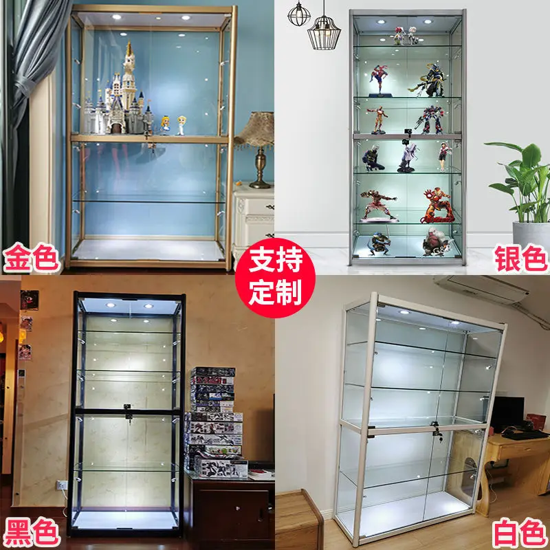 カスタム。 [1577 再購入] Yixin ディスプレイキャビネットおもちゃ棚防塵ホームガラスディスプレイキャビネット置物アニメモデル S
