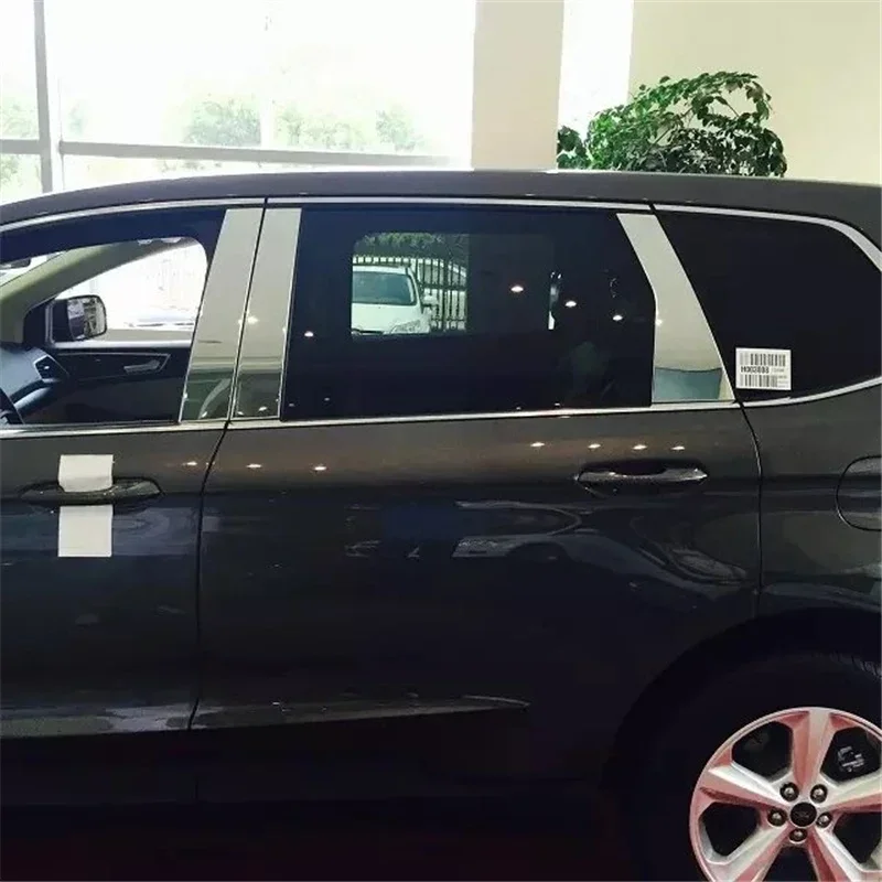 

WELKINRY For Ford Edge 2nd Generation 2015-2021 Endura Car Body Door Window Central Middle B C Pillar Column Post Cover Trim