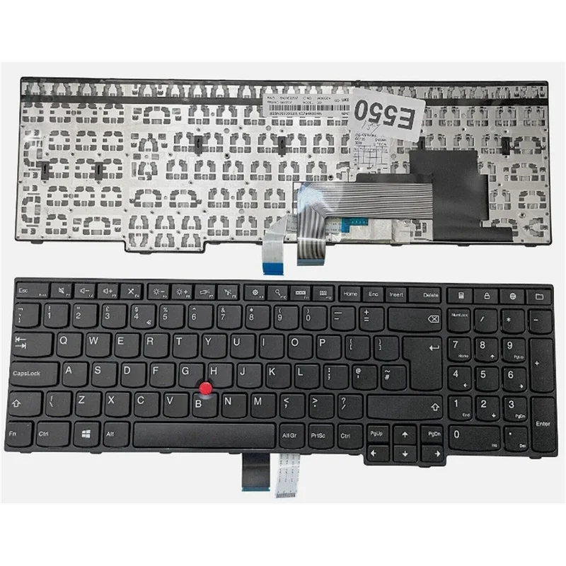 FF para Lenovo ThinkPad E550 E555 E560 E550C E565 Teclado de laptop com Trackpoint