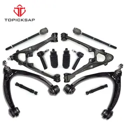 TOPICKSAP 12PCS Front Upper Lower Control Arm Tie Rod Boots Sway Bar Link Kit for Cadillac Escalade Chevy Silverado 2007 - 2013