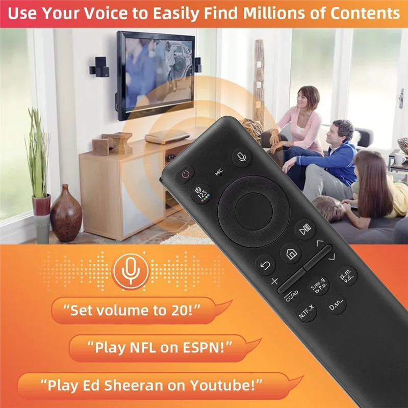 لجميع 2019-2025 لاستبدال جهاز التحكم عن بعد للتلفزيون الذكي مع وظيفة التحكم الصوتي #5