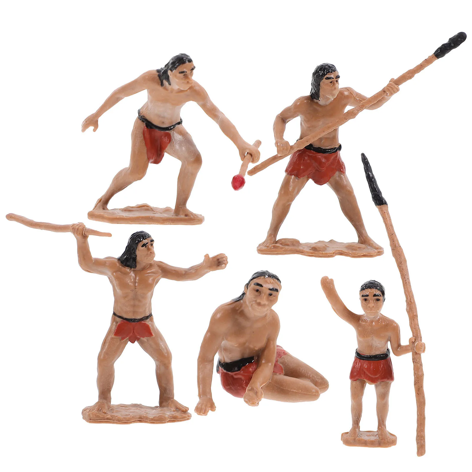 

1 set 1 Set Primitive Men Farmhouse Miniature Humans Decor For Garden Bonsai Micro Landscape Ornament