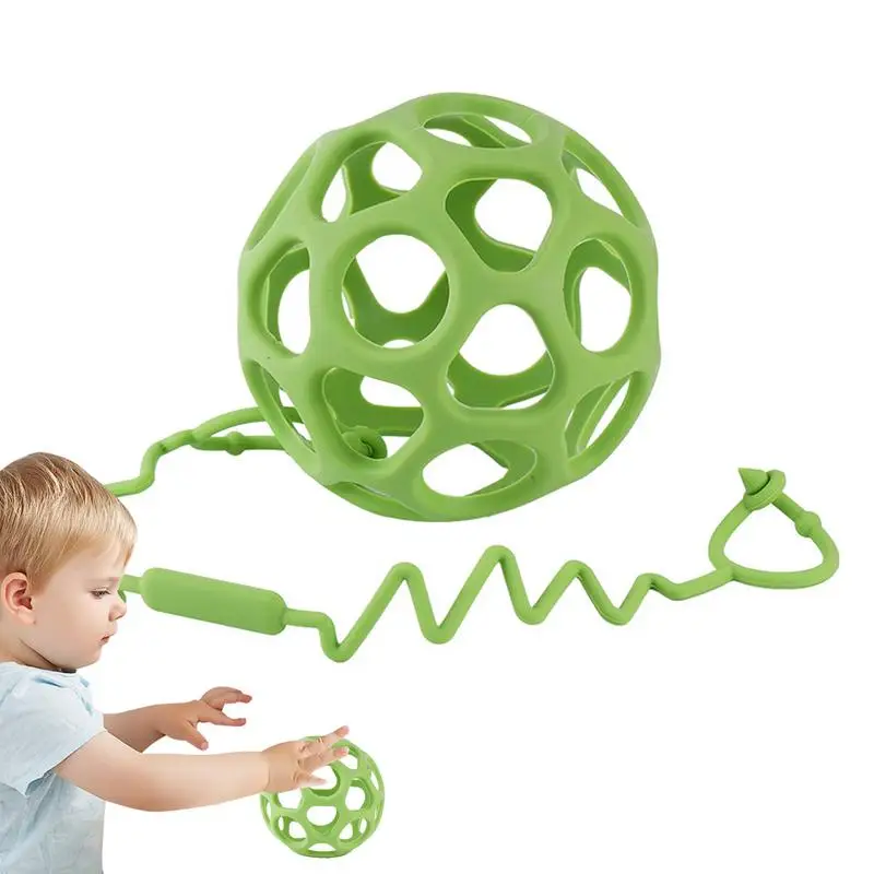 

Baby Toys Months Rotating Rattle Ball Grasping Activity Baby Development Toy Silicone Teether Baby Sensory Toys For Babies