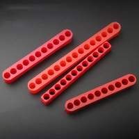 5PCS/Set Plastic Tool Storage Organizer 10/ 11/ 12/ 15/ Holes, Screwdriver Bits Magnetic Socket Rack for 1/4\