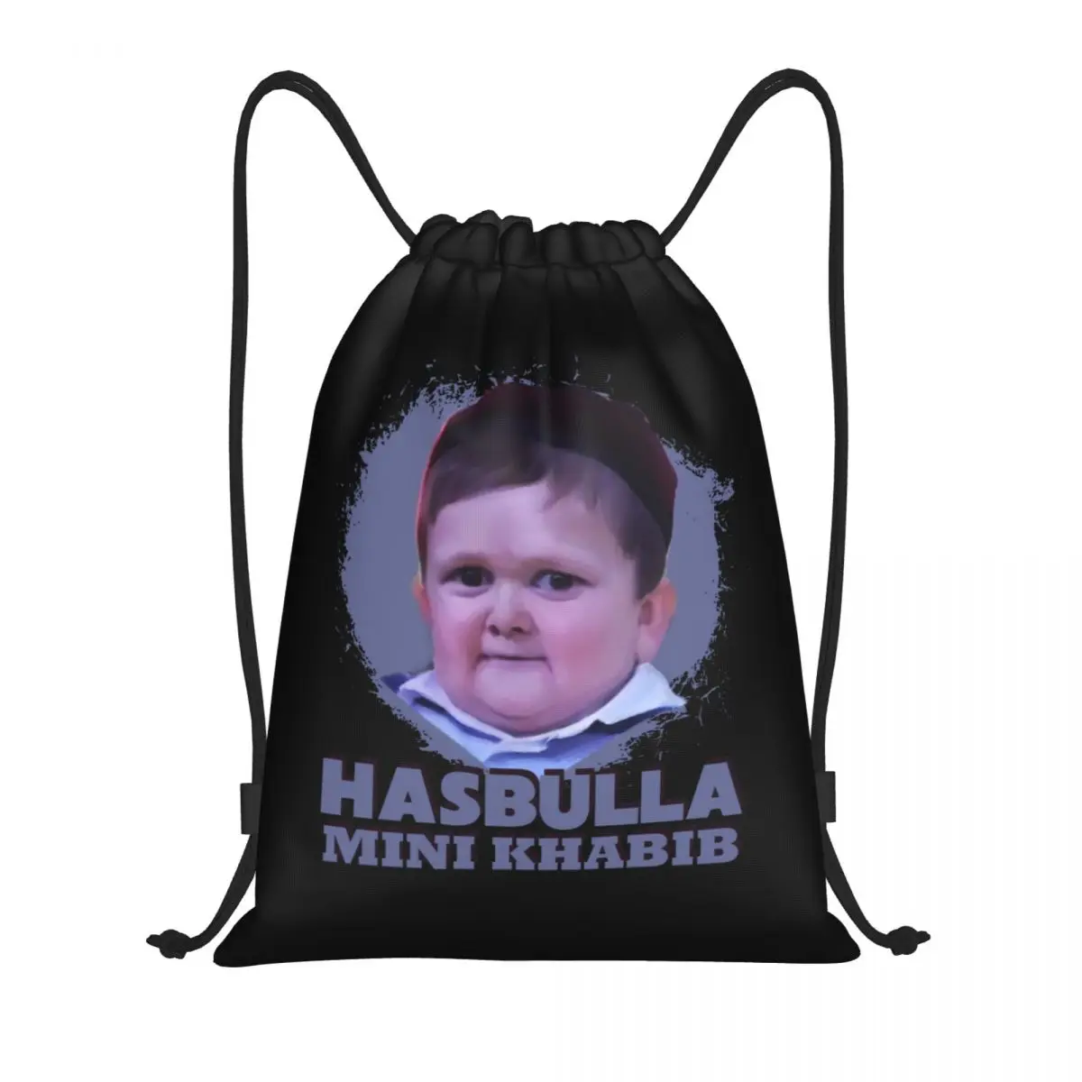 Custom Hasbulla Magomedov Mini Khabib Trekkoord Tas Yoga Rugzakken Vrouwen Mannen Hasbullah Vechten Meme Sport Gym Sackpack