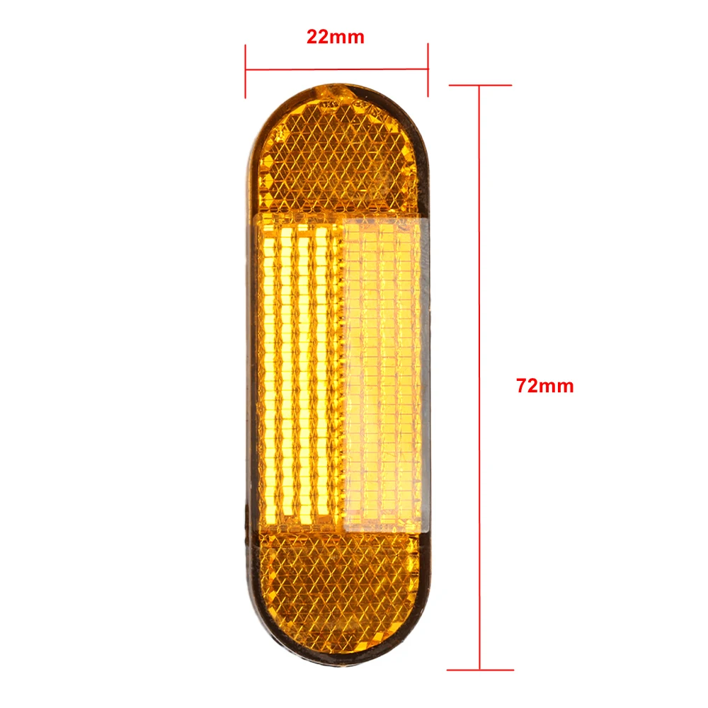 ABS Reflective For Xiaomi Mi Electric Scooter 1S Pro Pro2 M365 Front Tube Night Warning Bicycle Motorcycle Safety Parts