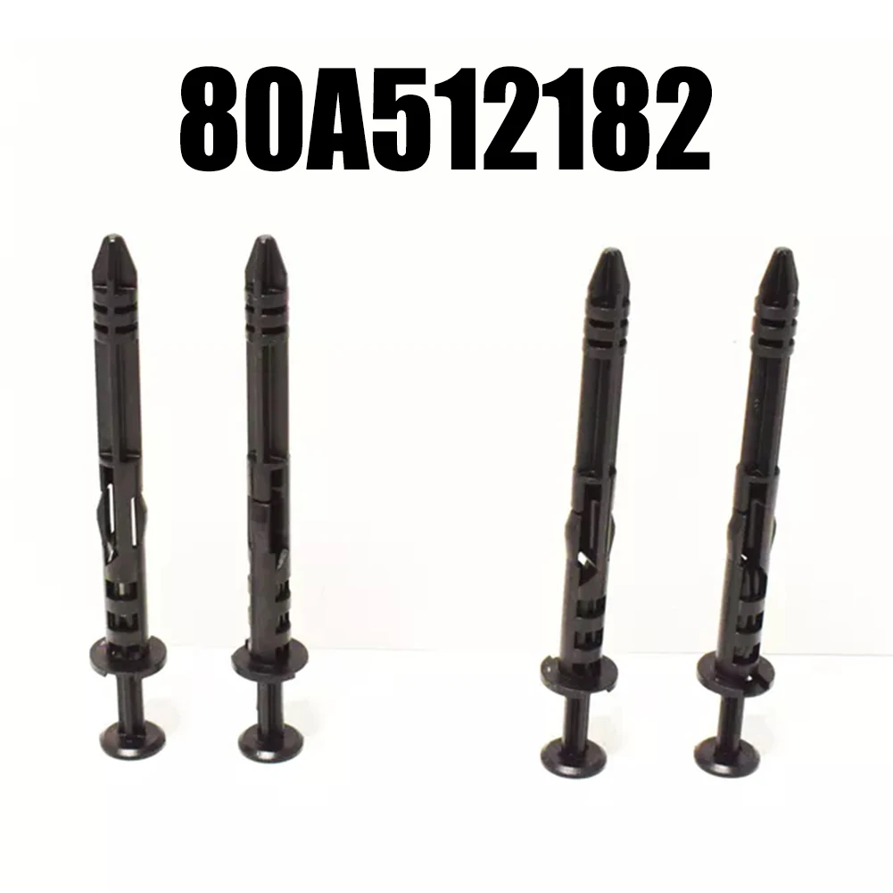 4PCS LOC Shield Pins For A6 For Q5 80A512182 Black ABS Bumper Fastener Clip Car Exterior Trim Retainer Replacement Accessories
