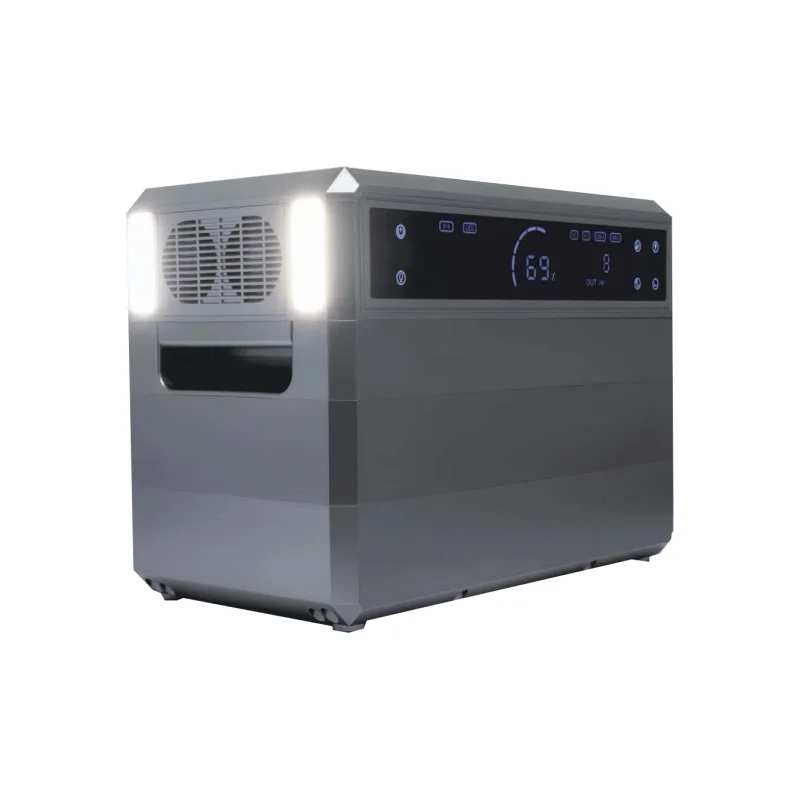 2000W LiFePO4 MPPT Large Capacity Portable 220V Battery Power Station Flashlight Cigar Lighter For Outdoor Camping Solar