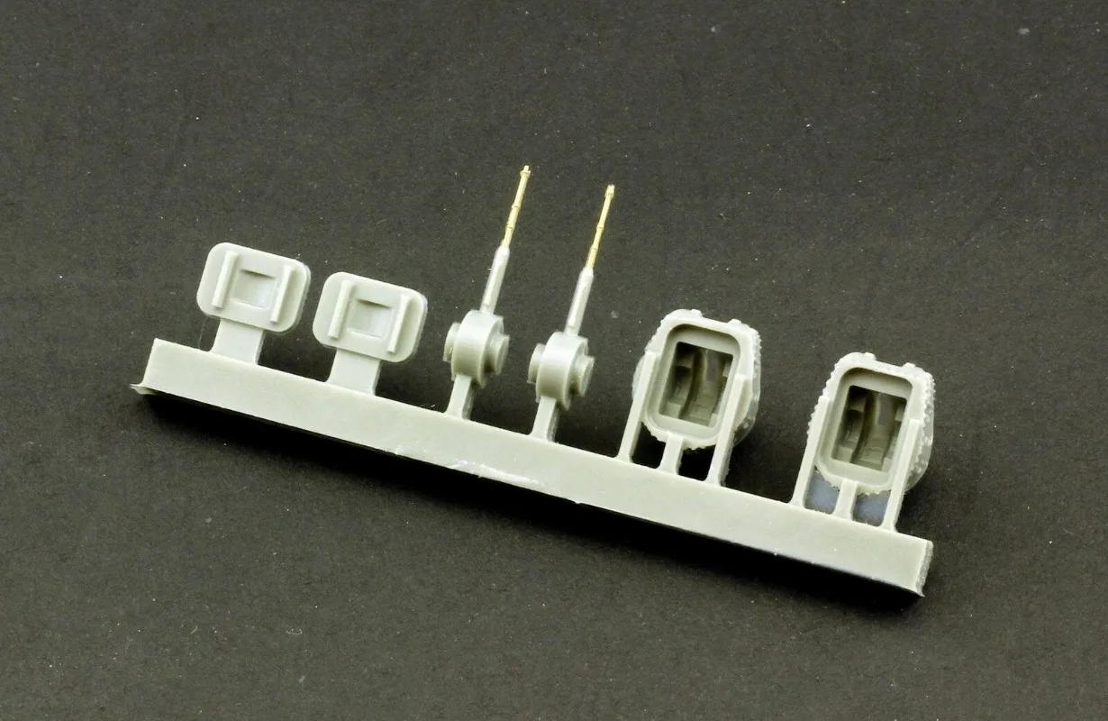 N03-111 1/350 Russian AK-176 76mm Naval Gun Turret Set (2pcs) 3D Print Parts