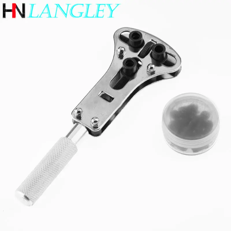 Watch Repair Tools Kit Adjustable Screw Back Remover Wrench Steel Watch Case Opener Three Jaw Open Cover Tool Bottom Opener