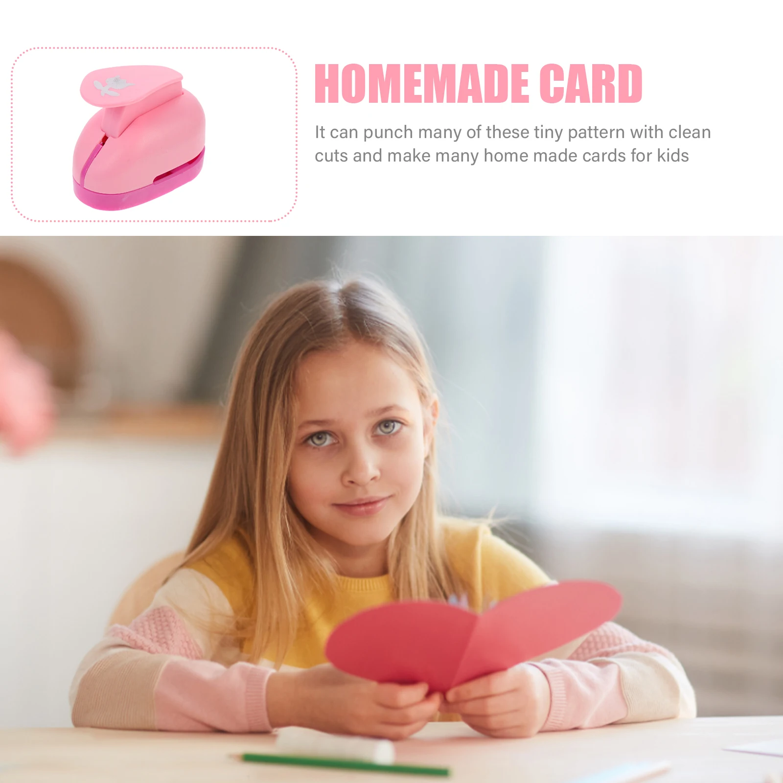 

DIY Paper Punch Lovely Shape Embossing Device Scrapbooking Tool Portable Craft Punches for Photo Album Cards Tags Labels