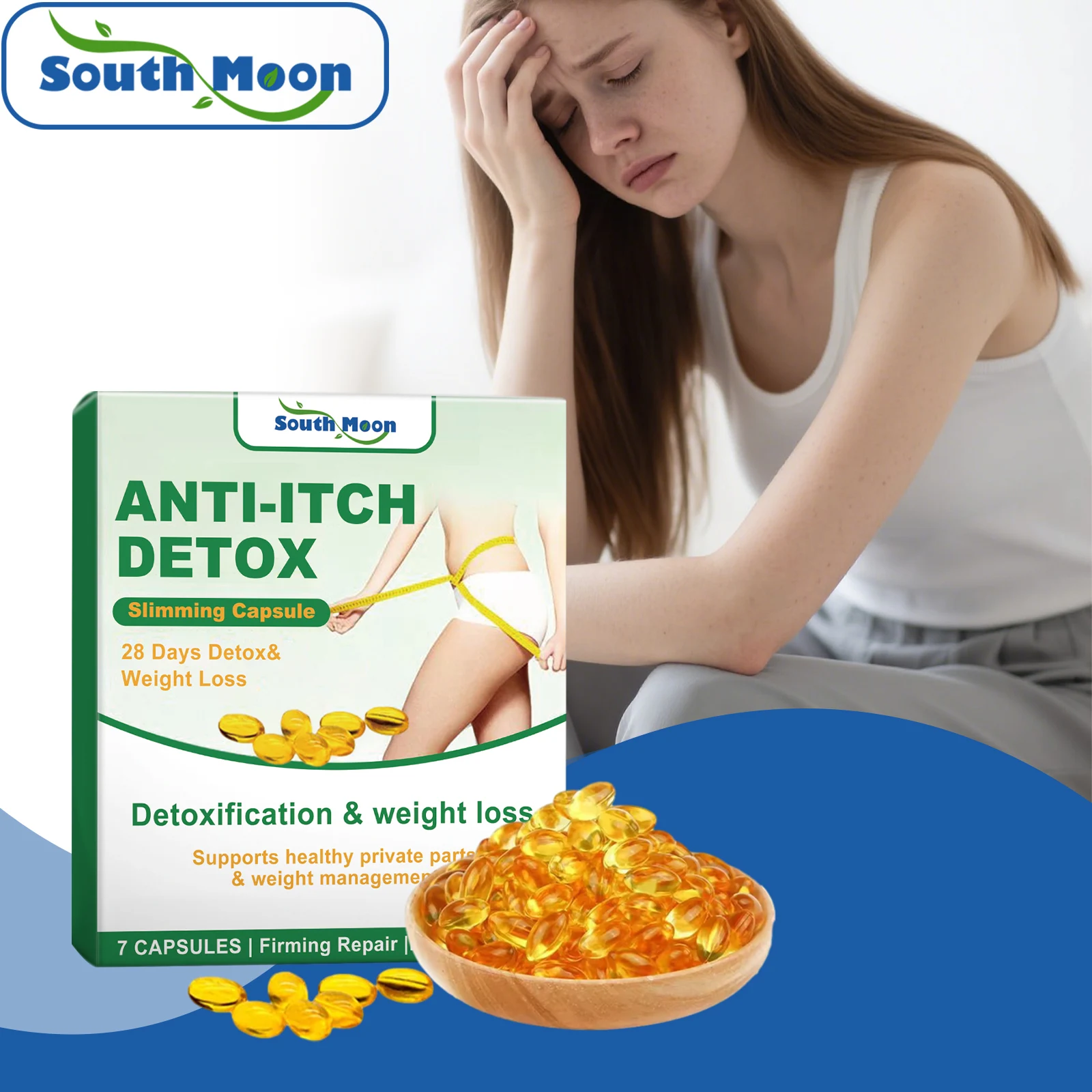 Vaginal Firming Capsules Vagina Tightening Shrinking Intimate Detox Relief For Vagina Dry Swelling Itching Odor Feminine Hygiene