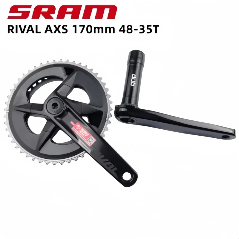 

Sram RIVAL AXS DUB 12Speed Crankset 107BCD Road Bike 165MM 170MM 172.5MM Crankarm 46-33T 48-35T Chainring 12v Sram RIVAL AXS