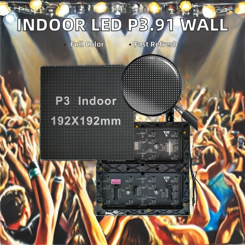 Direct Factory Sale Indoor P3.91 LED Display Panel Price High Quality P5 P4 P3 P2.5 P2 Indoor LED Panel