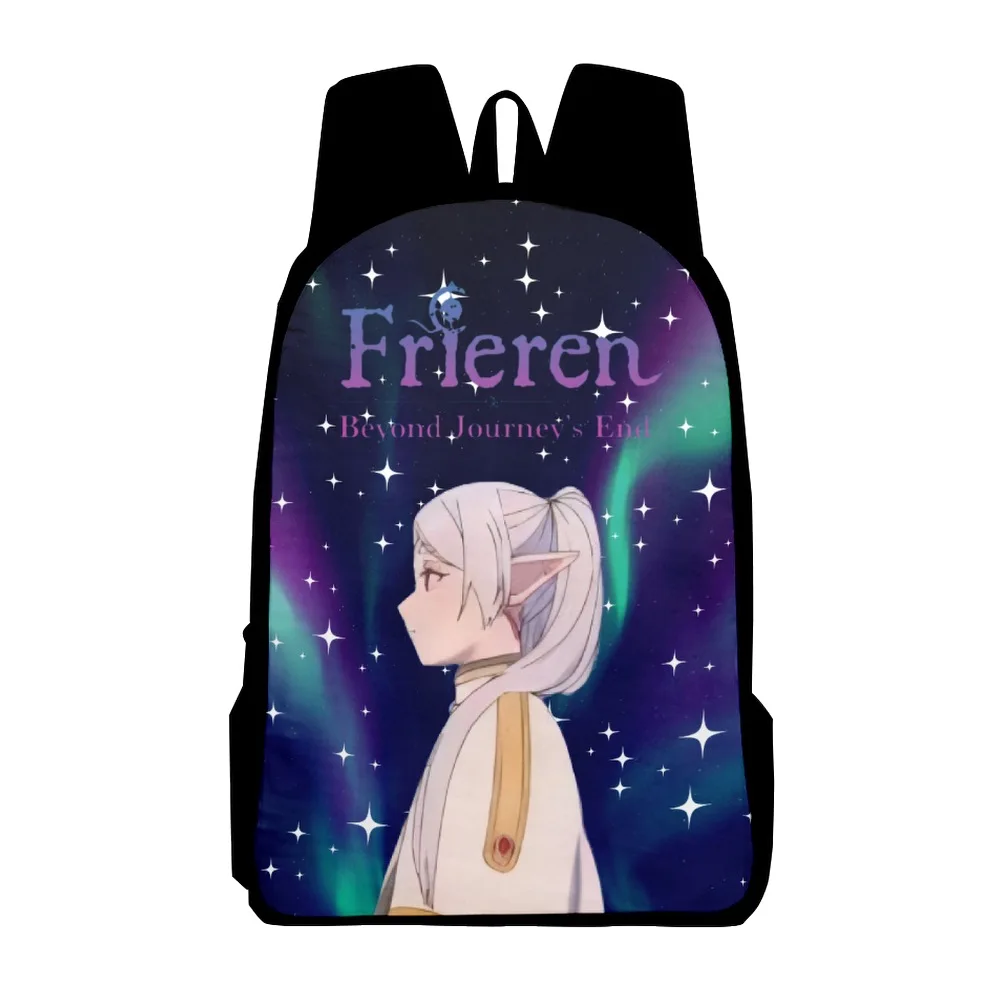 Classic Popular Novelty Frieren Notebook Backpacks pupil School Bags 3D Printed Oxford Waterproof Boys/Girls Laptop Backpacks