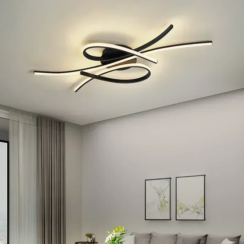 

2025 Modern LED Ceiling Light For Living Dining Bedroom Study Hotel Aisle Ceiling Chandelier Interior Home Decor Light Fixture L