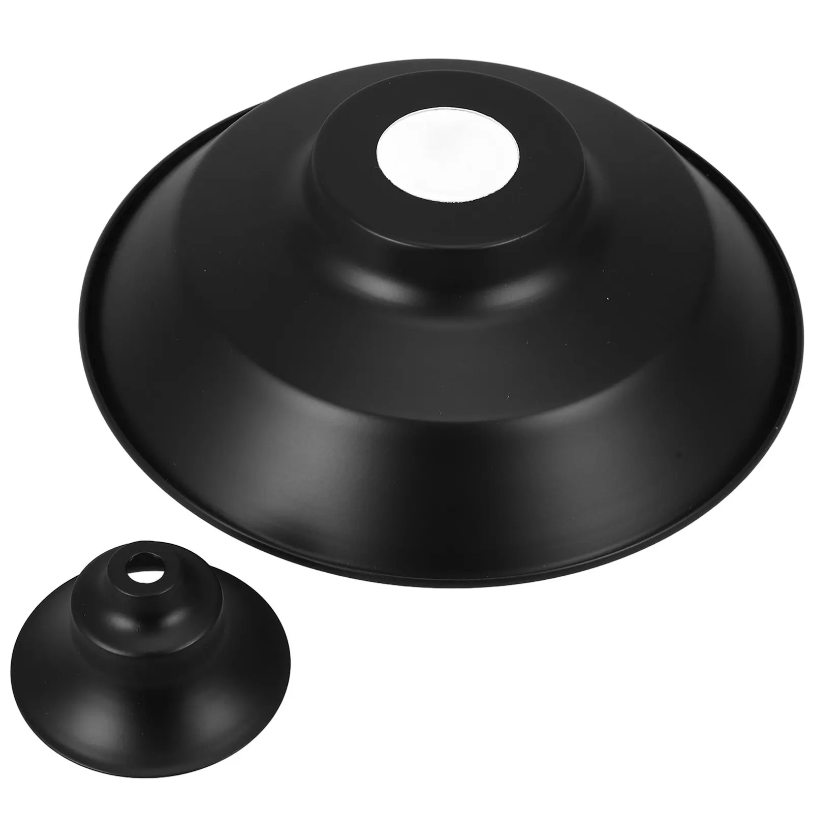 

Промышленный металлический купольный плафон E27, 220 мм, черный снаружи, белый внутри, для потолочного подвесного светильника, современный дизайн