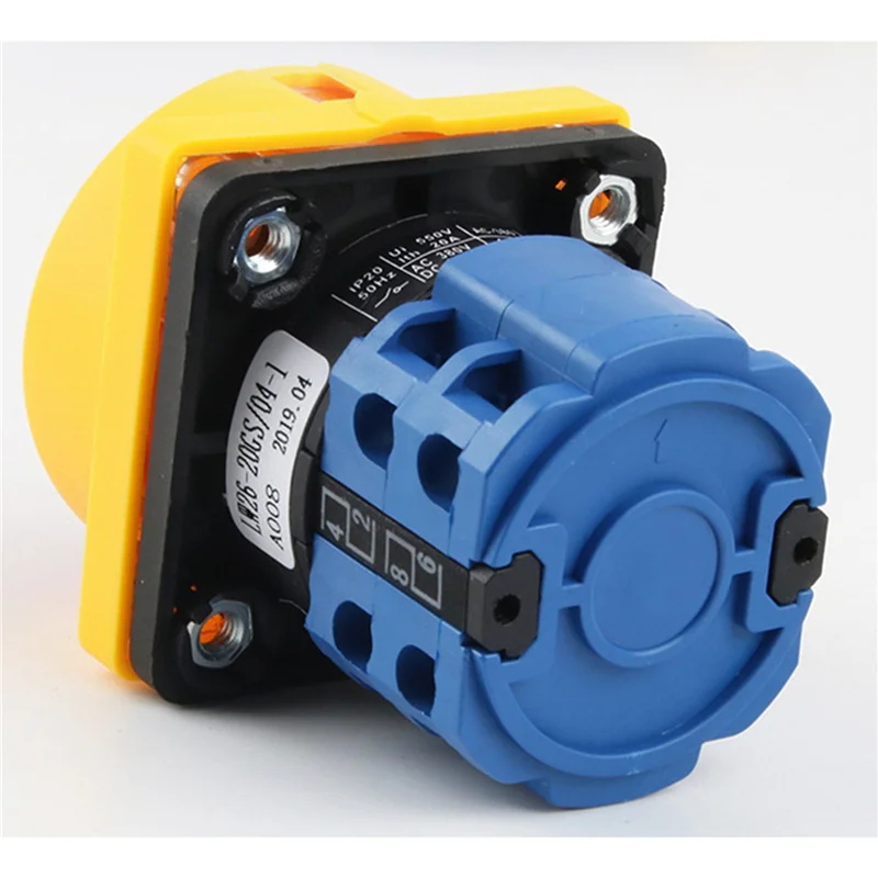 

FAST-6X 20A ВЫКЛ 4-полюсные разъединительные изоляционные выключатели LW26GS CA10 48X48 мм поворотный кулачковый переключатель с навесным замком