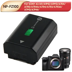 소니 미러리스 카메라용 교체 NP-FZ100 카메라 배터리, A1, A9, A9M2, A9M3, A7R4, A7R5, A7R4A, A7R3A, A7M3, A7M4, A7S3, A7C2, A7, A7M3