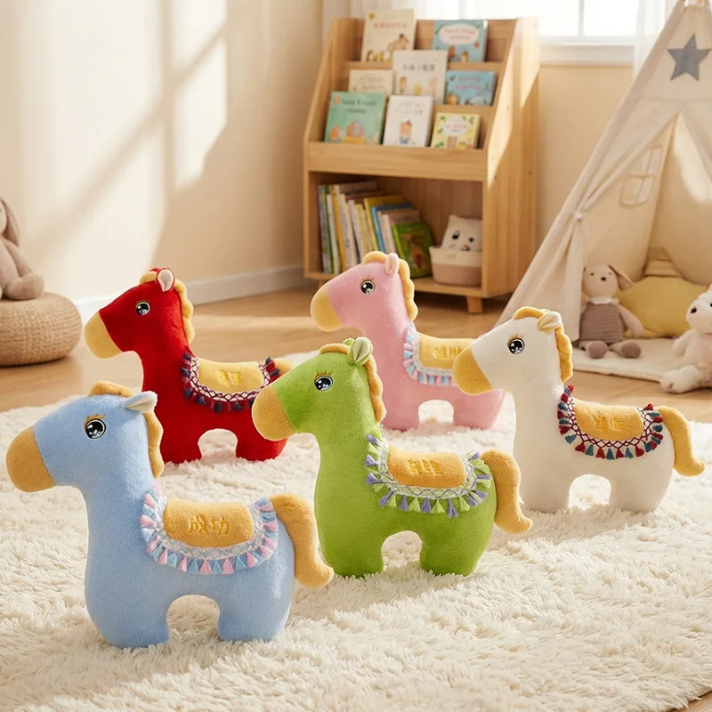 Célèbre Style ethnique poney jeter oreiller Style minimaliste tons de couleur chaude cheval poupée enfant sommeil compagnon chambre décor