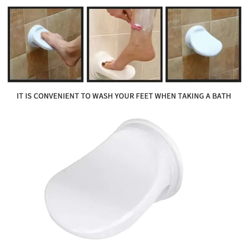 Bathroom Shower Foot Rest Shaving Leg Step Aid Grip Holder Pedal Step Suction Cup Non Slip Foot Pedal Wash Feet