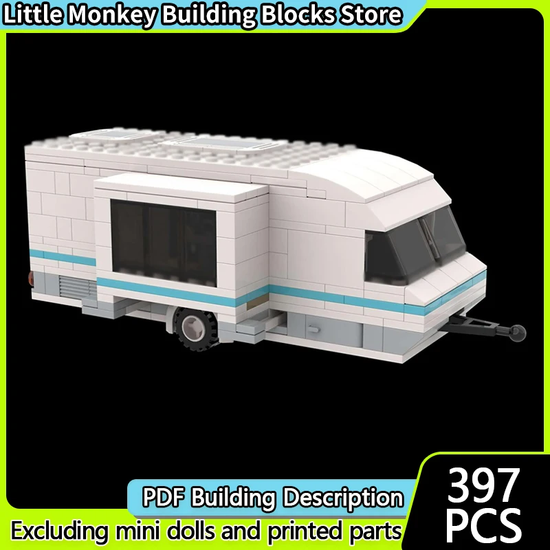 

Модель скоростного гоночного автомобиля MOC, строительные кирпичи, караван с выдвижной модульной технологией, детские праздничные подарки, сборка игрушек, костюм