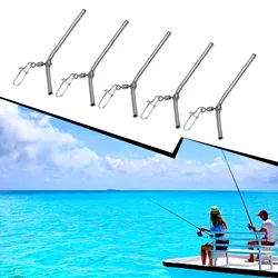 5pcs Small Style Brass Tube Fishing Tackle 50/70/90mm Anti Tangle Bo-oms Small Copper Tube Balance Sea Fishing Balance Connector