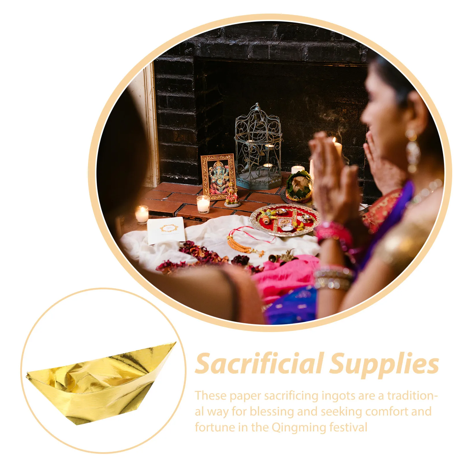 1000Pcs Chinese Paper Sacrificing for Ancestor Worship Tomb Sweeping Day Qingming Ghost Money Large Lightweight Worship