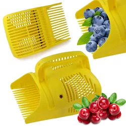 1pc Handheld Portable Berry Blueberry Picker Plastic Comb Rakes Picking Collection Fruit Collecting Scoop Farm Orchard Harvester