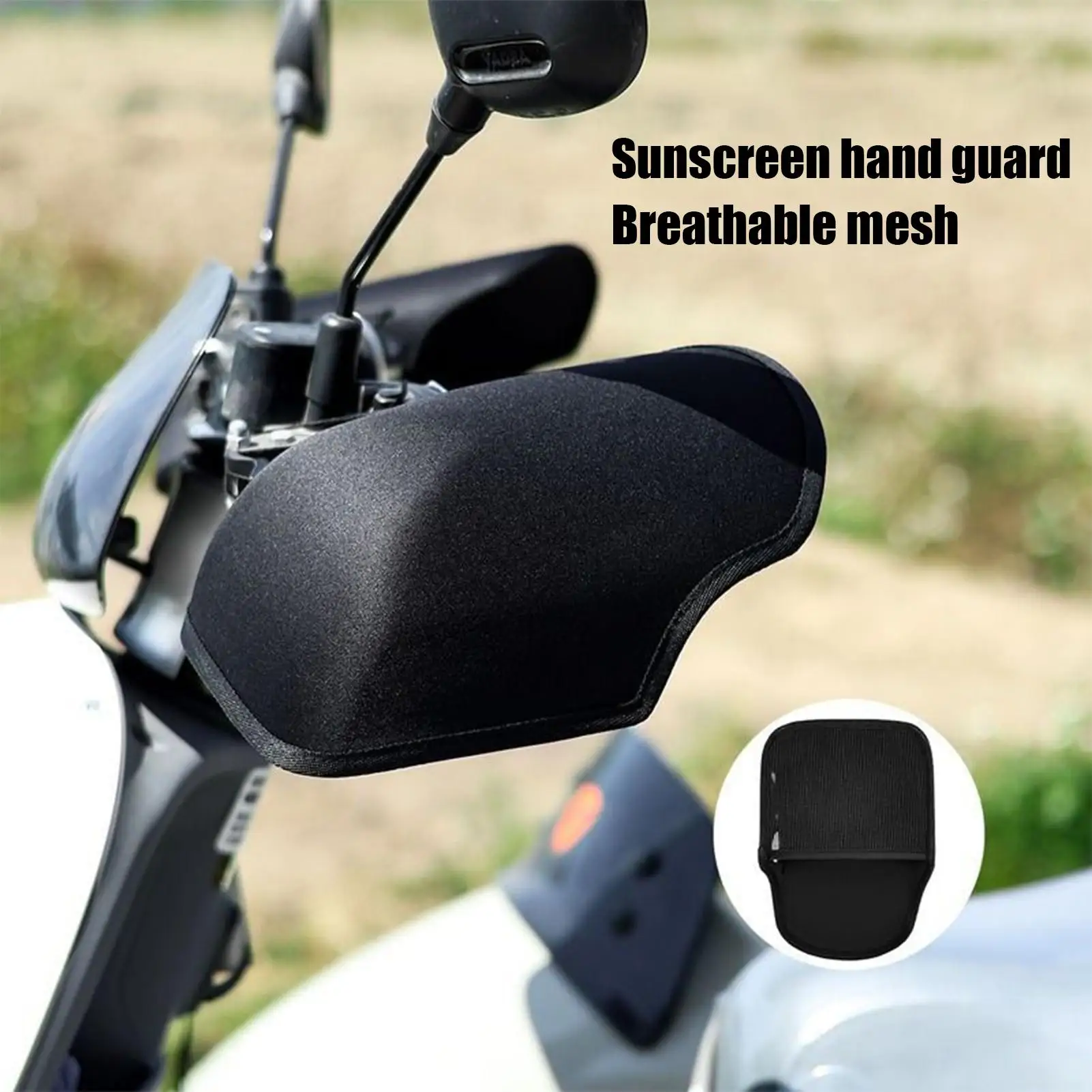 

Motorcycle Handlebar Muffs Electric Bike Gloves handlebar Sun Protection Hand Covers Oxford Cloth Mesh Riding Gloves