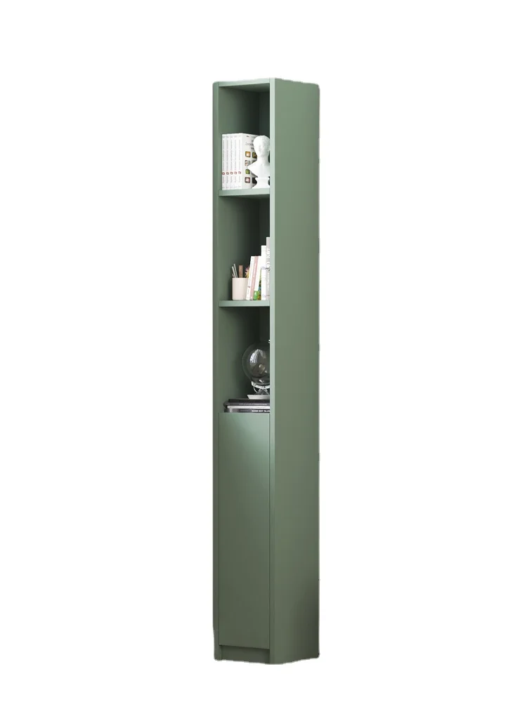 YY Narrow Storage Cabinet Narrow Storage Rack Ultra Narrow Bookshelf Floor Small