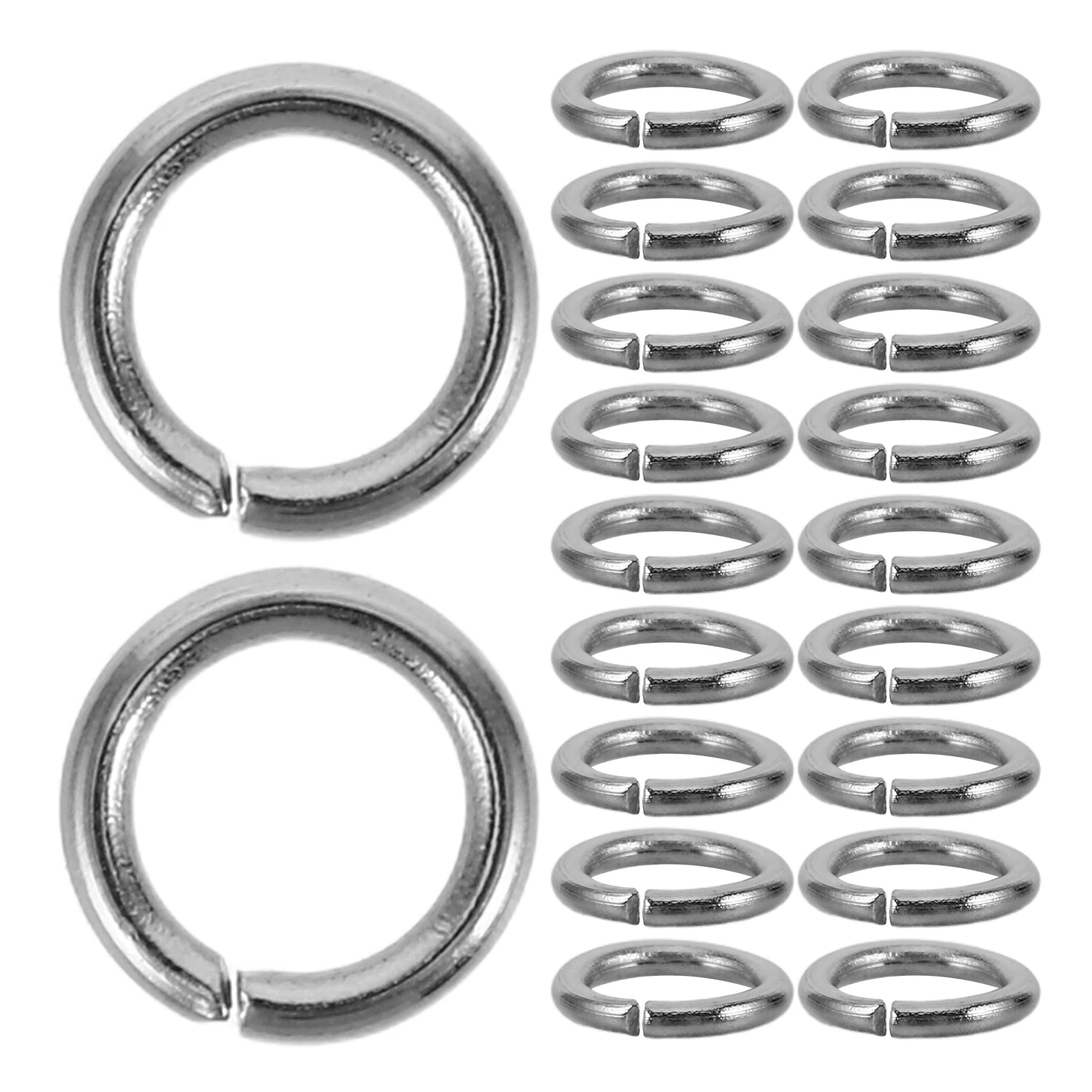 

1000pcs Stainless Steel Jewelry Accessories Durable Smooth Closed Flat Rings for Diy Bracelet Necklace Making Crafts