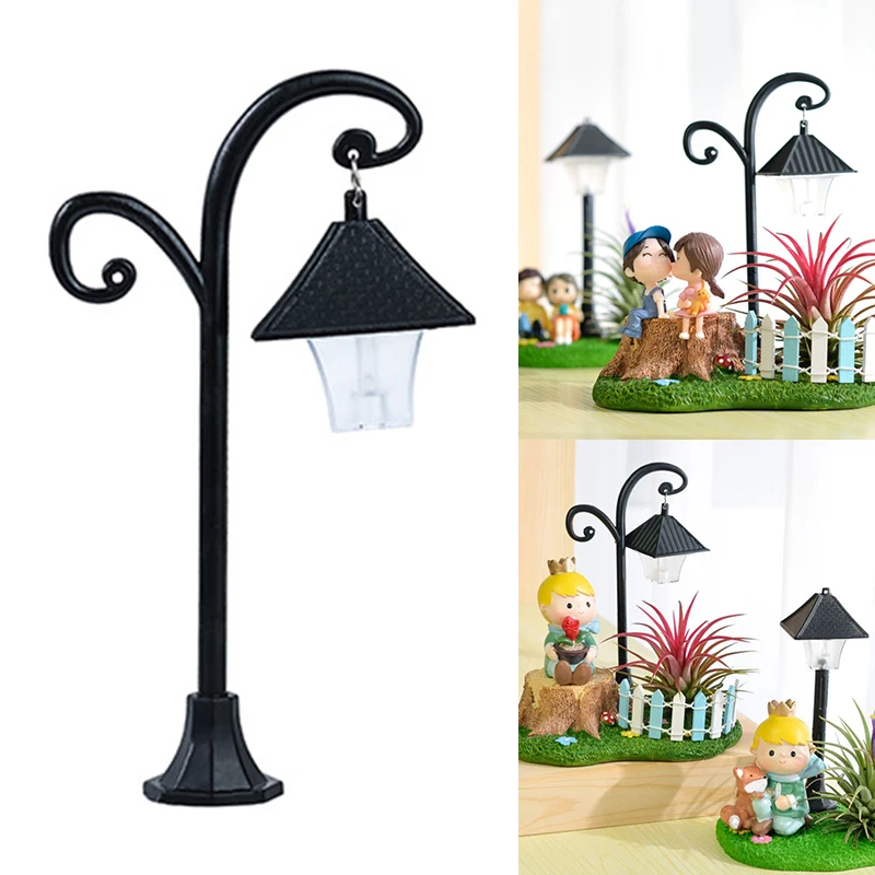 

Cloududa Mini Miniature Street Light Model 7pcs Buy 7 Get 1 Black Straight Lamp With Lr41 Button Battery