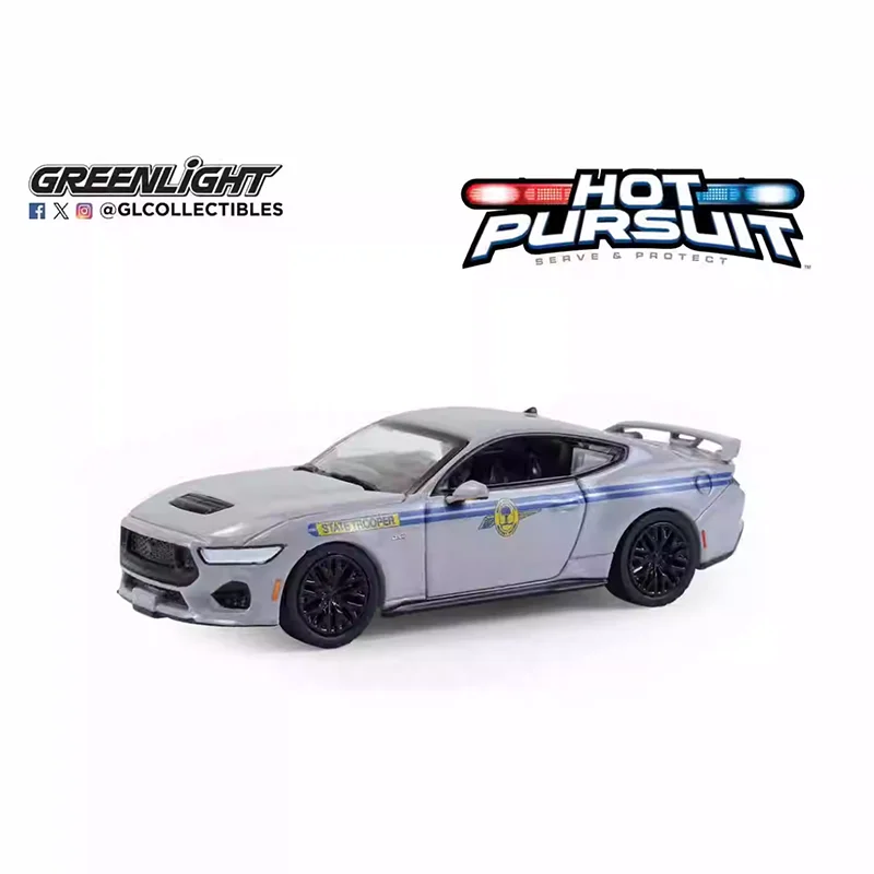 Greenlight Diecast 1:64 Scale 2023 Mustang GT Patrol Alloy Car Model Collection Display Toy Gifts