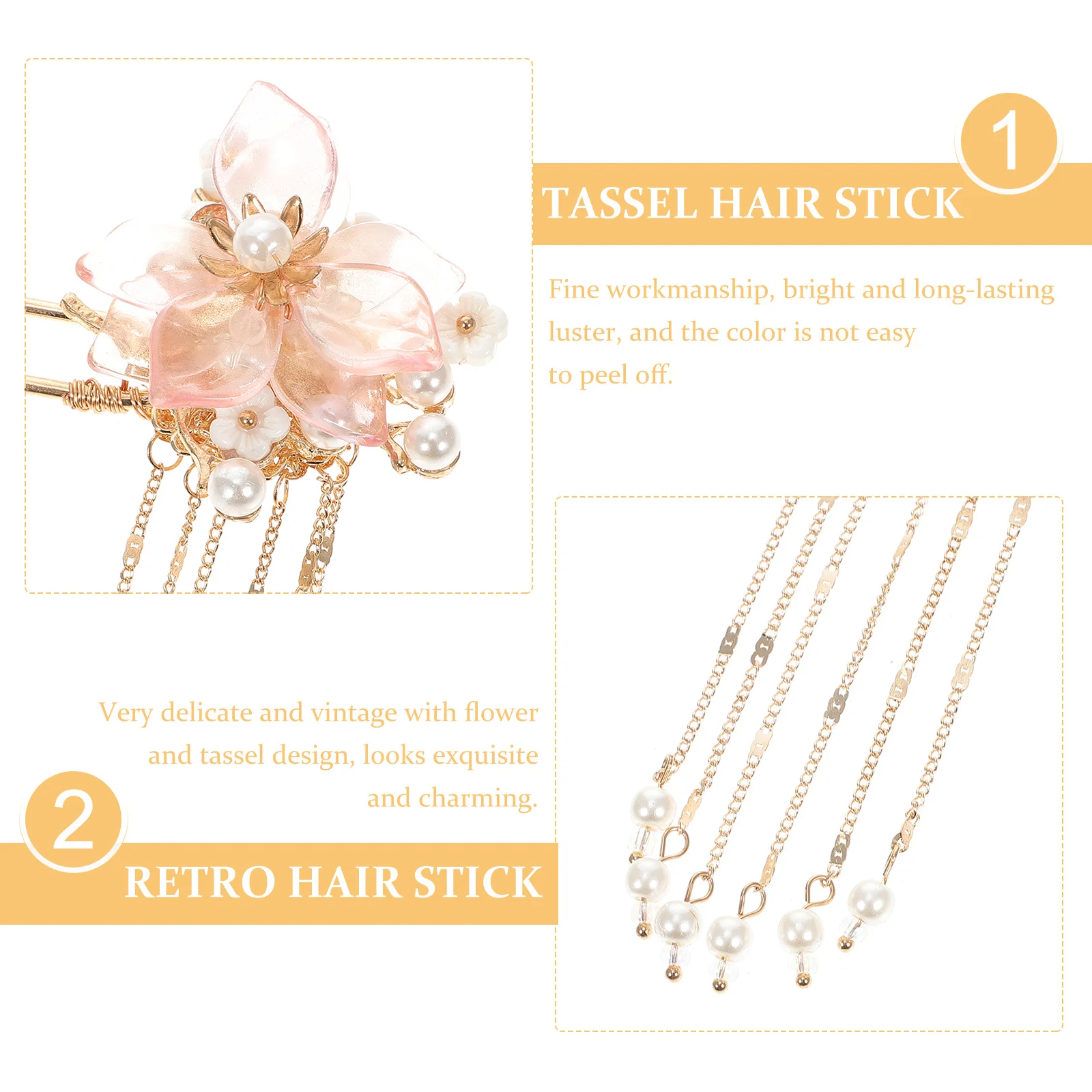 

Заколка для волос с кисточкой в стиле ретро, головной убор в китайском стиле, вилка для волос из сплава, винтажная повседневная одежда, реквизит для фотосессии, традиционный