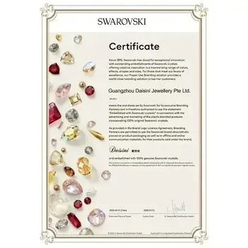 Náhrdelník Daisini s přívěskem ve tvaru srdce a svatozář zdobený krystaly Swarovski, geometrický choker, kvalitní mosazné šperky pro ženy, dárky 12 nejlepší prodej krajka Swarovski - №9