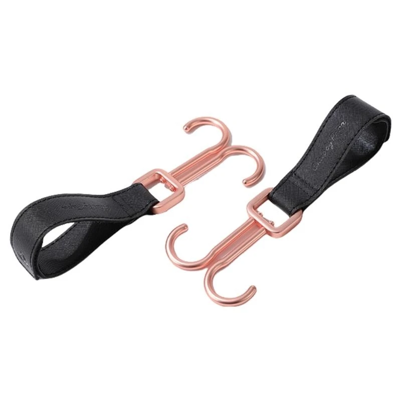 J15U 1 Pair Baby Strollers Hook 360 Degree Organiser Clip Hanger Rack for Hanging Diaper Bags Strong Load Bearing