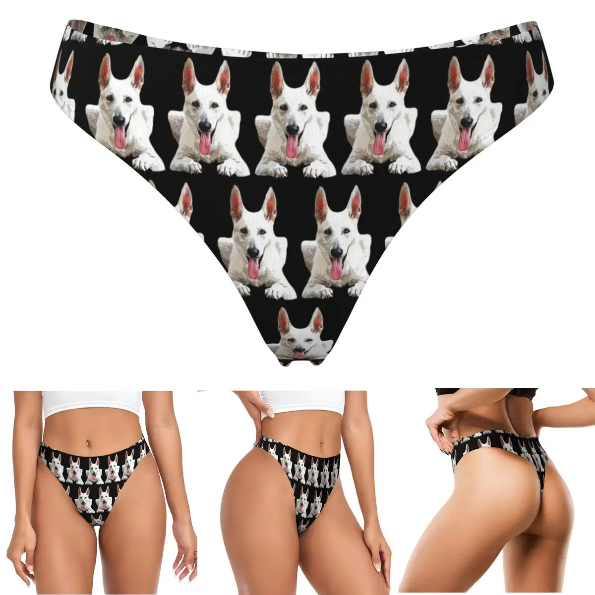 calcinhas-g-string-personalizadas-de-pastor-suico-branco-e-pastor-alemao-branco-respiraveis-elasticas-e-confortaveis-para-mulheres