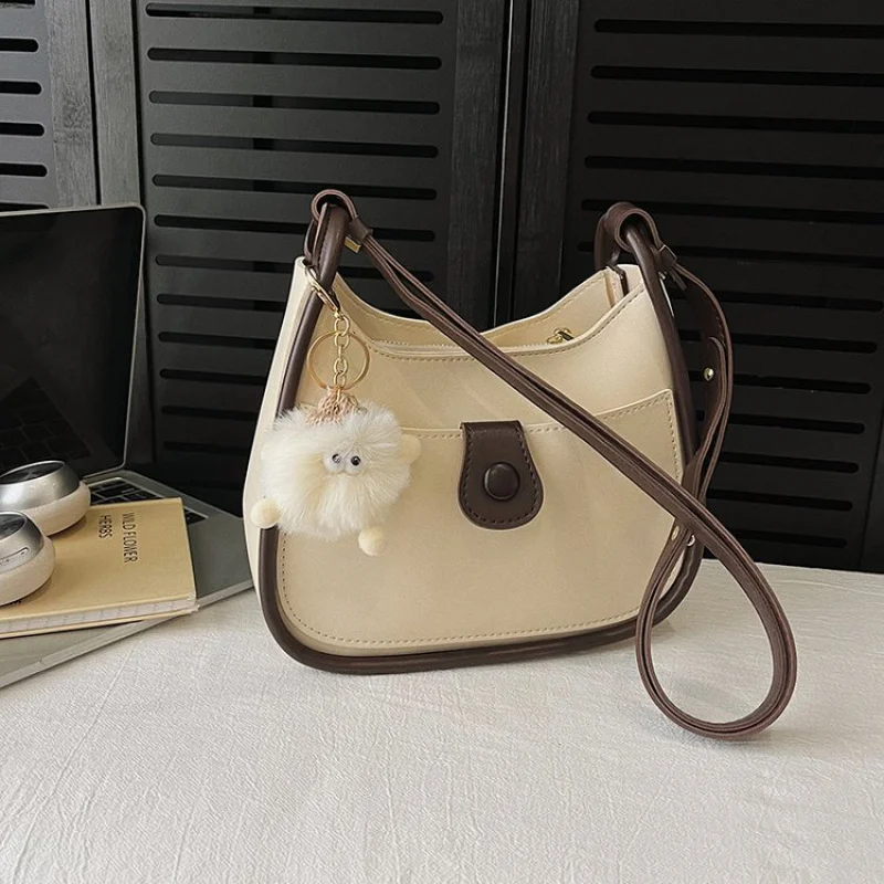 

Модная-мягкая новинка 2025, женская роскошная брендовая кожаная сумка на плечо, известный дизайнер, классическая популярная винтажная сумка ​