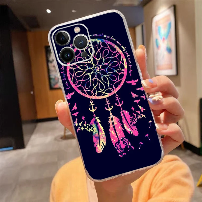 حافظة هاتف آيفون 17ProMax Air 16 15 14 13 Pro Max 15 16 Pro 15Plus Dream Catcher Dreamcatcher