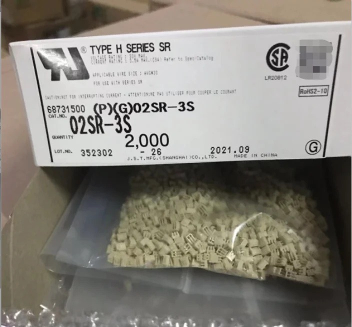 JST 커넥터 와이어링 하네스 포함 새 부품, CONN RCPT 3POS IDC 30AWG TIN 03SR-3S 04ASR-30S