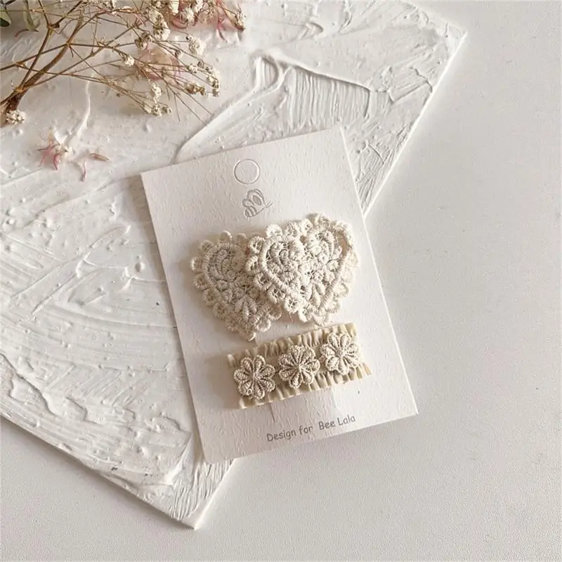 

Kids Fabric Cloth Hairpin Flower Hair Barrettes Baby Girls Hair Adorments P31B