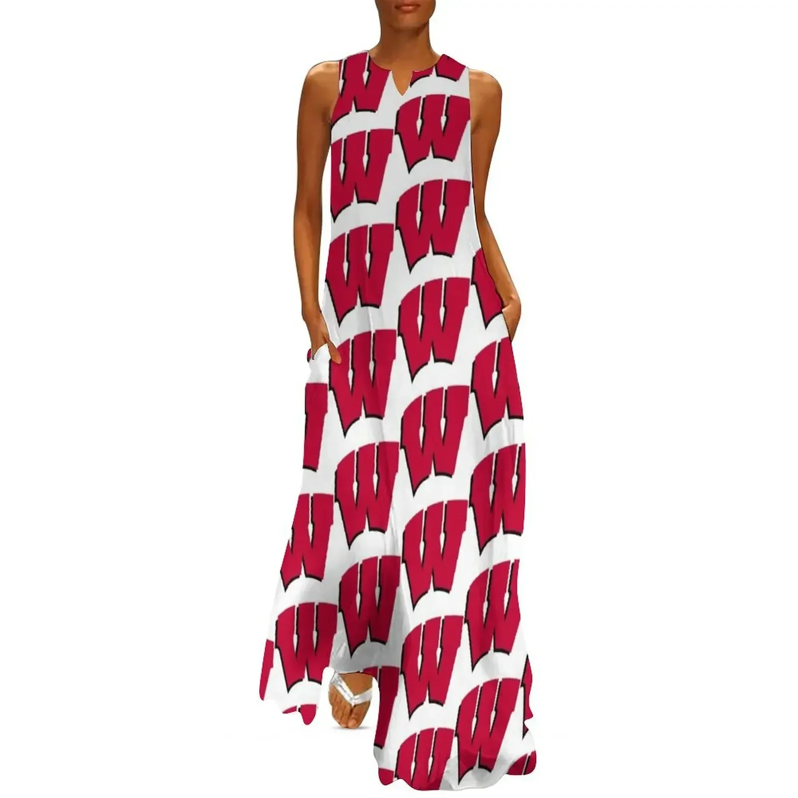 

University of Wisconsin Long Dress long sleeve dress prom dress evening elegant