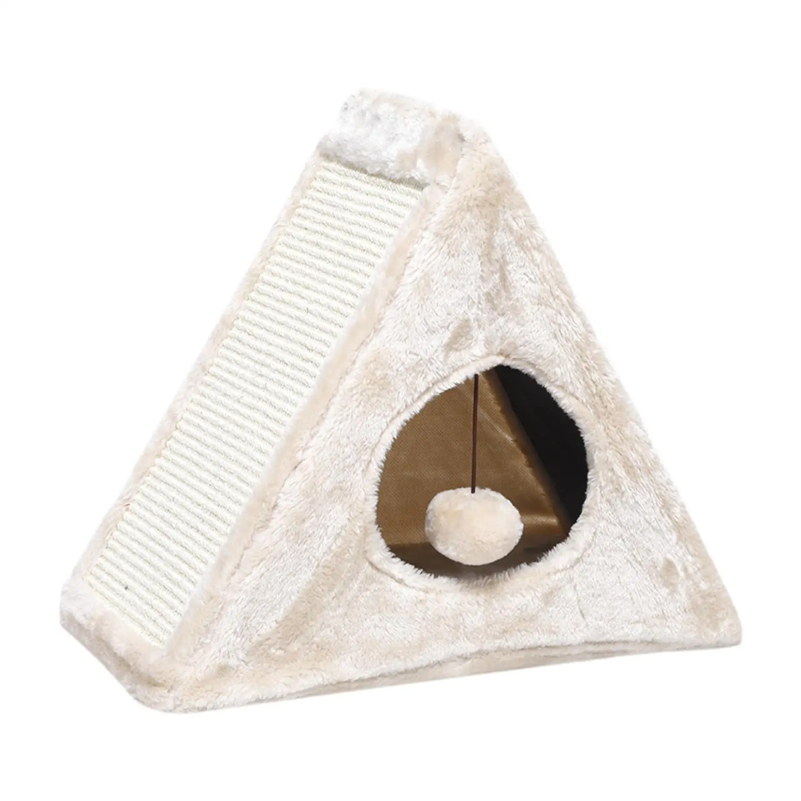 

Cat Tent Detachable Kitty House Soft Plush Folding Interactive Cat Toy Kitten Tent Cat Bed Cave for Indoor Cats Puppy Kitten