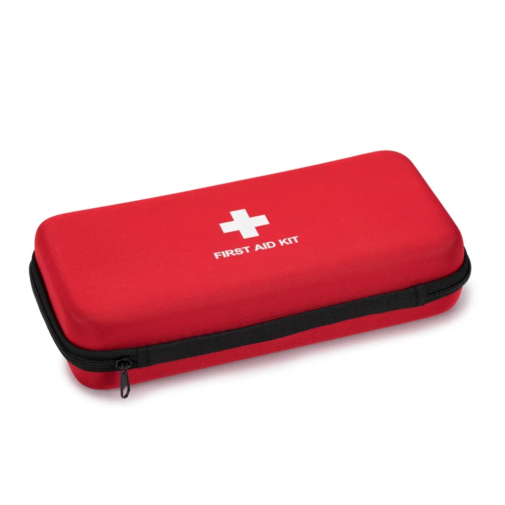 First Aid Hard Case Empty First Aid Hard Shell Case Bags EVA Red Medical Bag for Home Health Emergency First Responder Camping